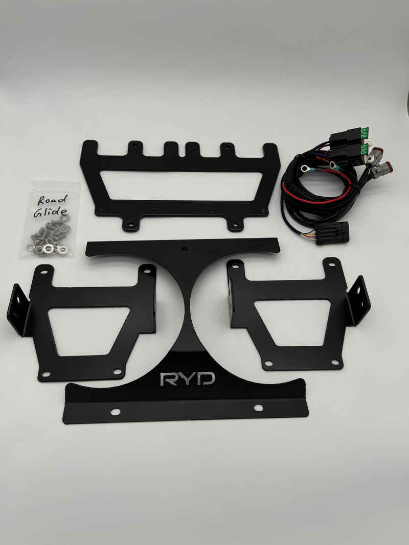 2014-2022 Harley Davidson Road Glide LED Pod Headlight Kit
