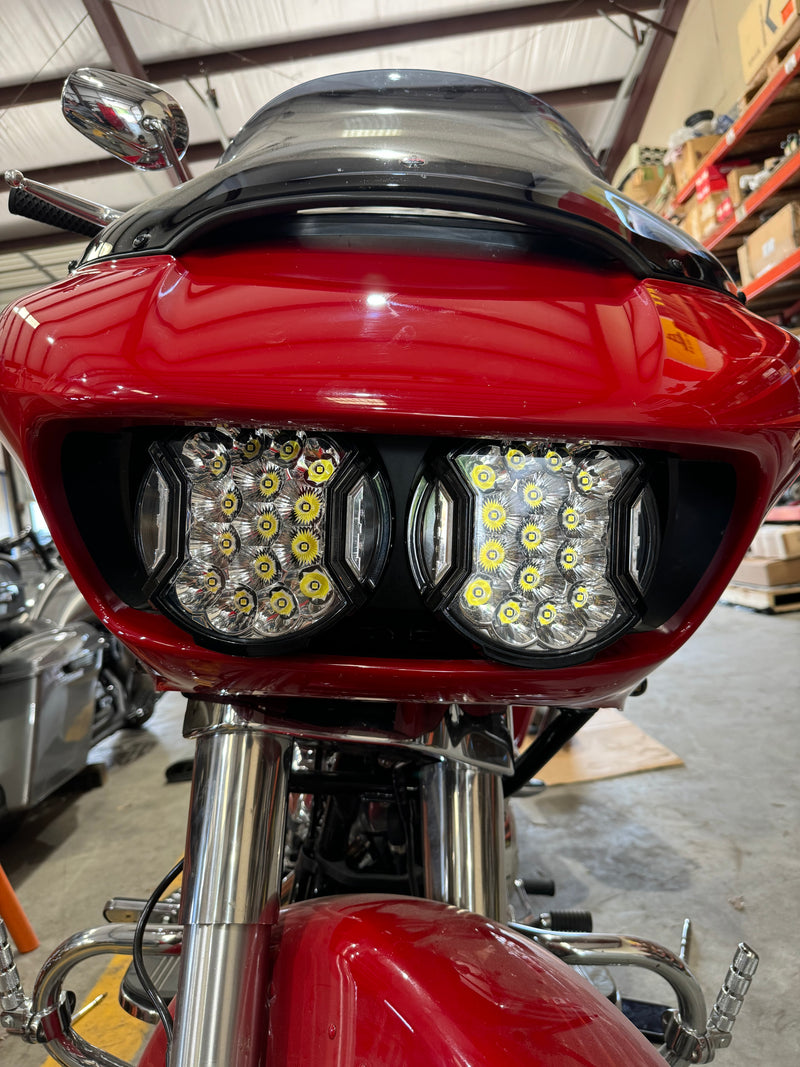 2014-2022 Harley Davidson Road Glide LED Pod Headlight Kit
